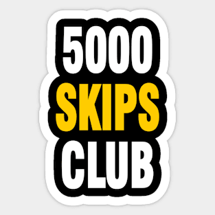 5000 SKIPS CLUB Sticker